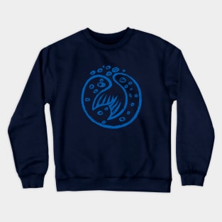 Mermaid Fin Deep Blue Soul Crewneck Sweatshirt